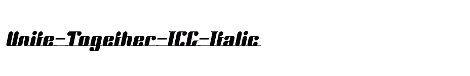 font Unite-Together-ICG-Italic download