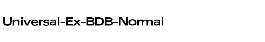 font Universal-Ex-BDB-Normal download