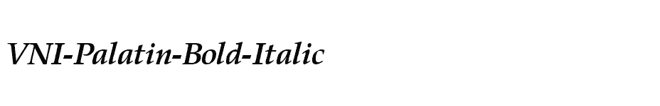 font VNI-Palatin-Bold-Italic download
