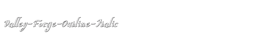 font Valley-Forge-Outline-Italic download