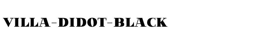 font Villa-Didot-Black download