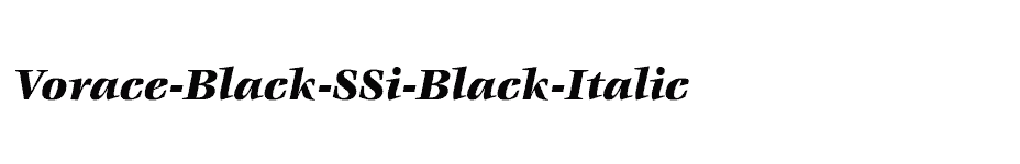 font Vorace-Black-SSi-Black-Italic download