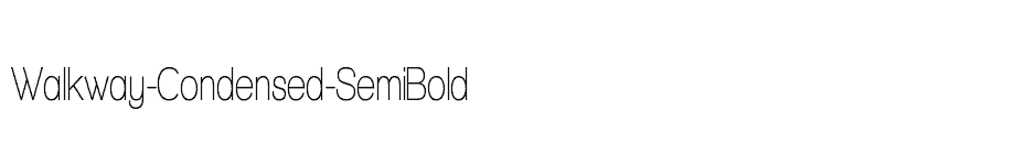 font Walkway-Condensed-SemiBold download