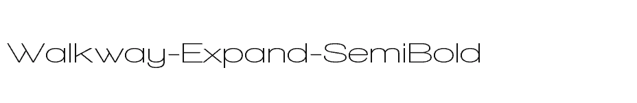 font Walkway-Expand-SemiBold download