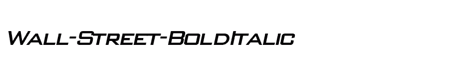 font Wall-Street-BoldItalic download