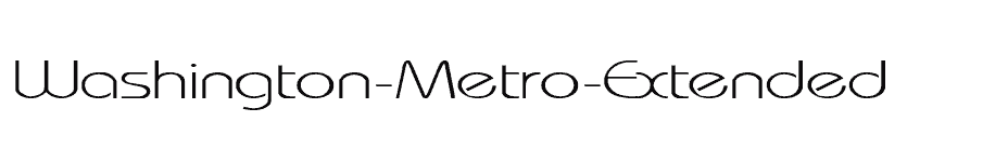 font Washington-Metro-Extended download