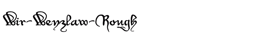 font Wir-Wenzlaw-Rough download