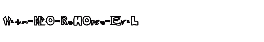font With-No-Remorse-Evil download