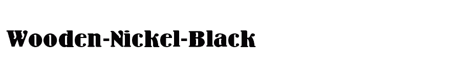 font Wooden-Nickel-Black download