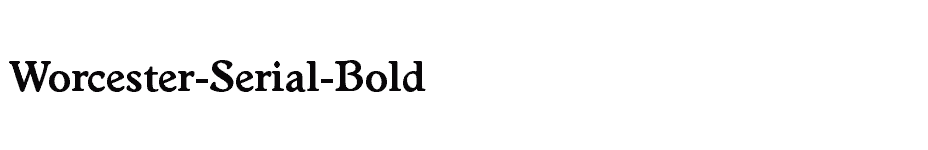 font Worcester-Serial-Bold download