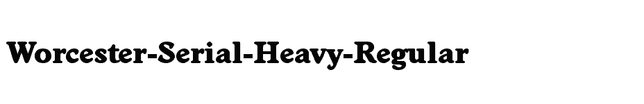 font Worcester-Serial-Heavy-Regular download