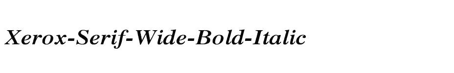 font Xerox-Serif-Wide-Bold-Italic download