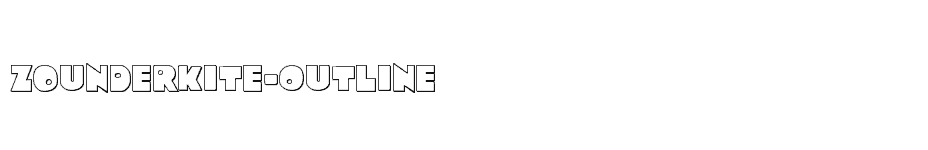 font Zounderkite-Outline download