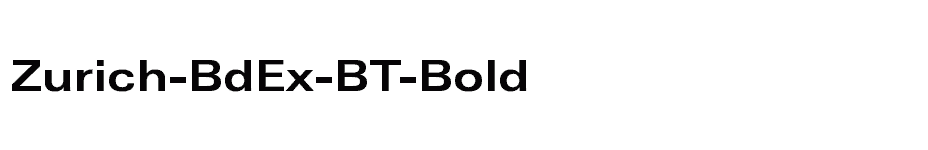 font Zurich-BdEx-BT-Bold download