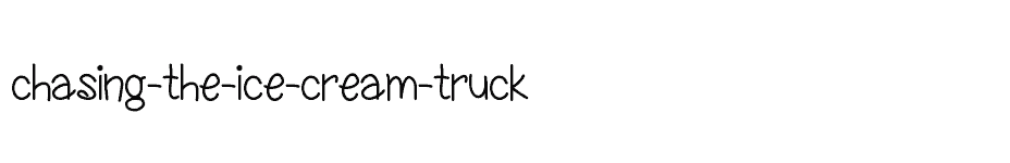 font chasing-the-ice-cream-truck download