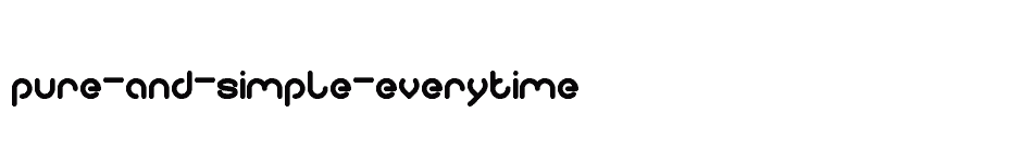font pure-and-simple-everytime download