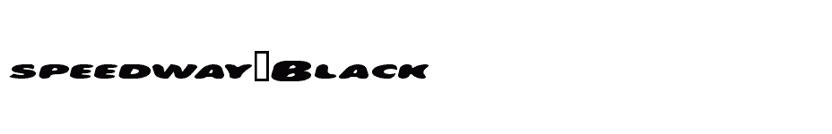 font speedway-Black download