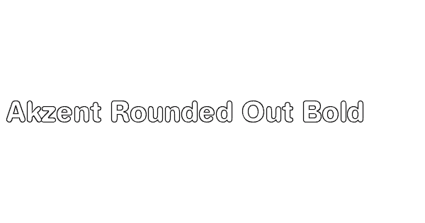 Akzent Rounded Out Bold