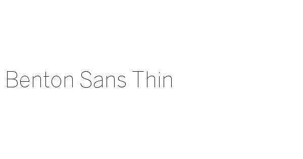 Benton Sans Font Free Download Mac