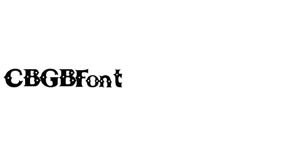 CBGBFont