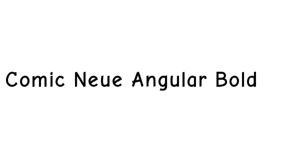 Comic Neue Angular Bold
