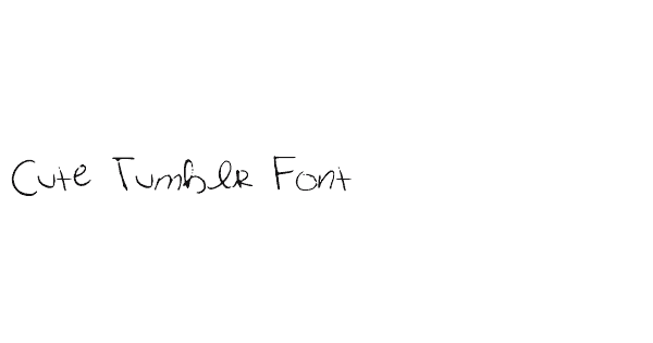 Cute Tumblr Font