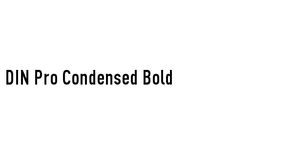 tijeras réplica pureza DIN Pro Condensed Bold