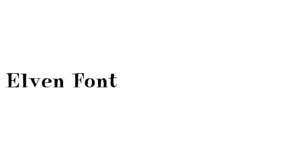 Elven Font
