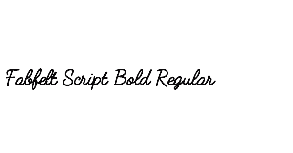 Fabfelt Script Bold Regular