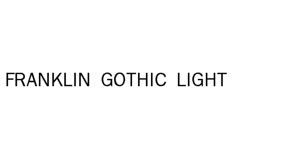 Franklin Gothic Light