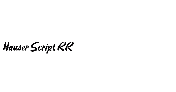 Hauser Script RR