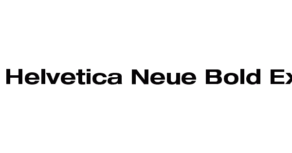 Helvetica Neue Bold Ext Obl