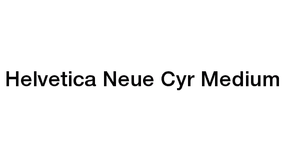 Helvetica Neue Cyr Medium