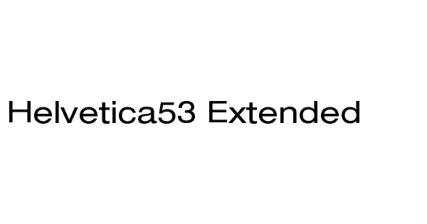 Helvetica53 Extended