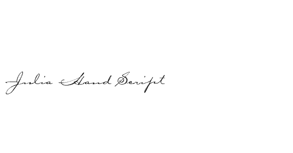 Julia Hand Script