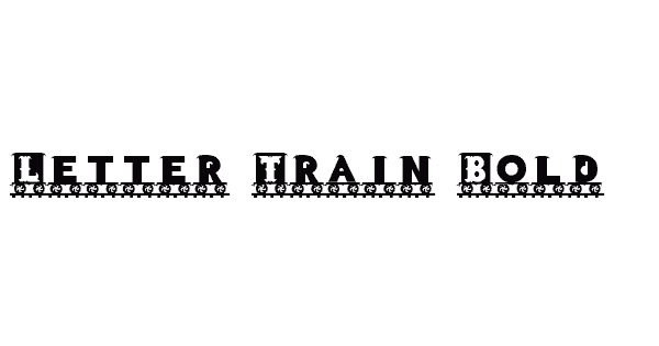 Letter Train Bold
