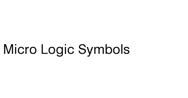 Micro Logic Symbols