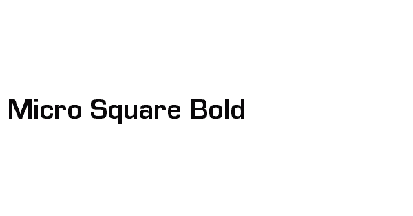 Micro Square Bold