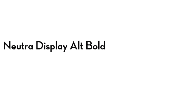 Neutra Display Alt Bold