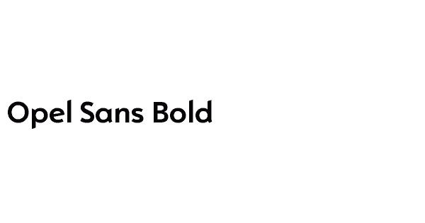 Opel Sans Bold