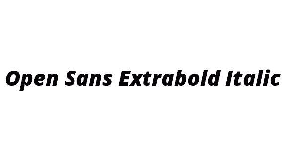 Open sans extrabold