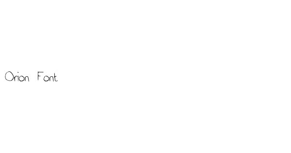 Orion Font
