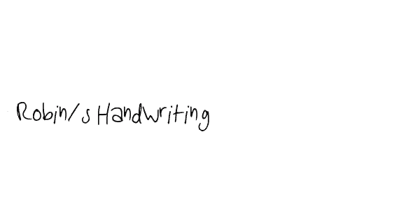 Robins Handwriting