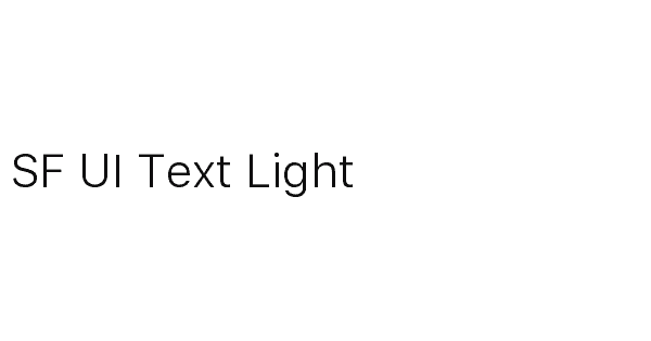 SF UI Text Light