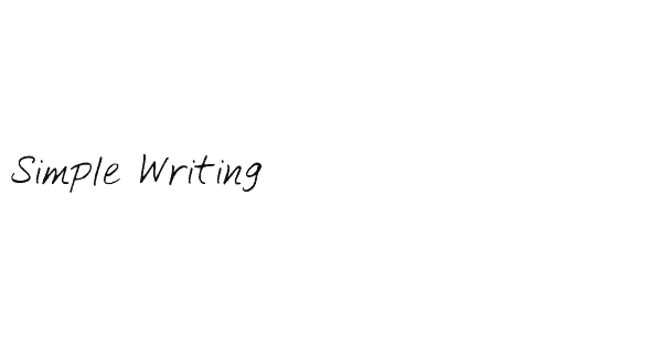 Simple Writing