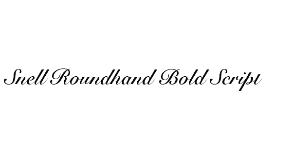 Snell Roundhand Bold Script