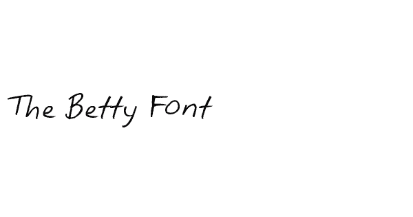 The Betty Font