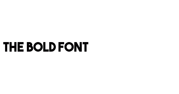 The Bold Font