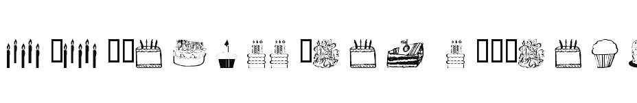 font 101-Partee-CakeZ--CandleZ download