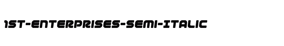 font 1st-Enterprises-Semi-Italic download